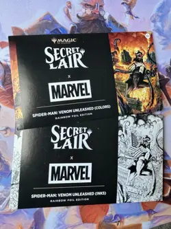 Secret Lair Marvel’s SpiderMan FOIL WebSlinger Bundle + Mana Symbiote New/Sealed - Image 5