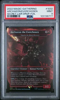 2022 MAGIC THE GATHERING SLD FOIL #1032 ARCHAEON THE EVERCHOSEN PSA 9 - Image 1