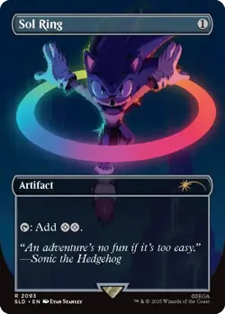 Sol Ring - Sonic the Hedgehog Magic the Gathering Secret Lair FOIL - Image 1