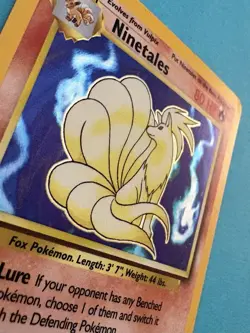 Ninetales Holo 12/102 – Base Set – WOTC 1999 – LP – Pokemon Card - Image 2
