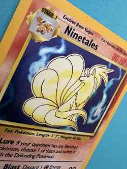Ninetales Holo 12/102 – Base Set – WOTC 1999 – LP – Pokemon Card - Image 3