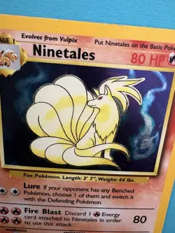 Ninetales Holo 12/102 – Base Set – WOTC 1999 – LP – Pokemon Card - Image 4