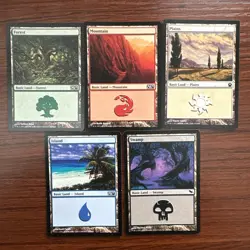 Magic the Gathering | 100 Basic Land Card Lot - 20 Of Each Type. - Image 1