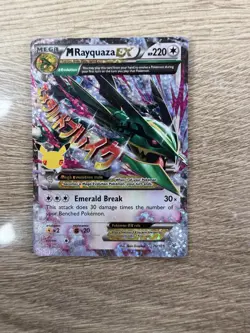Pokemon TCG Mega M Rayquaza EX Card Celebrations Series 76/108 - Image 1
