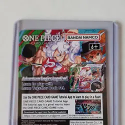One Piece CCG Monkey D. Luffy US Voyage Promo Card Bandai Namco Card Stock - Image 2