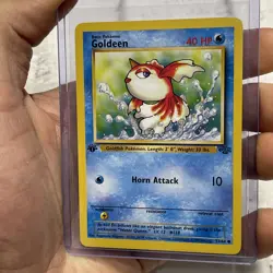 Goldeen Common 1st Edition Jungle 53/64 NM Vintage Pokemon Card WOTC Nintendo - Image 2