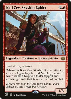 MTG Kari Zev, Skyship Raider ** Aether Revolt ** English - Image 1