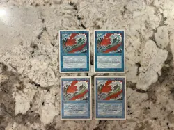 Blue Elemental Blast x4 Magic the Gathering Blue Elemental Blast Revised 4th Mp - Image 1