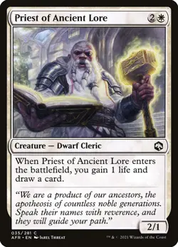 MTG Priest of Ancient Lore ** Adventures in the Forgotten Realms ** English - Image 1