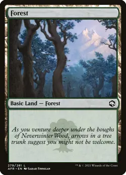 MTG Forest (279) ** Adventures in the Forgotten Realms ** English - Image 1