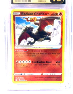2023 POKEMON " PRISTINE " GRADE 10 ! RADIANT CHARIZARD HOLO # 020/159 AWESOME ! - Image 2