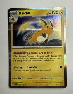 Raichu 026/165 Cosmos Holo - Sam's Club Promo - Pokemon TCG: 151 - Near Mint - Image 1