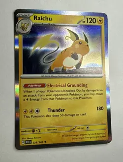 Raichu 026/165 Cosmos Holo - Sam's Club Promo - Pokemon TCG: 151 - Near Mint - Image 2
