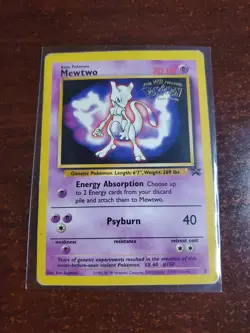 Pokemon TCG 1999 Movie Black Star Promo WOTC Mewtwo - Image 1