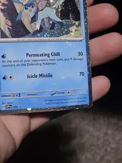 Pokemon TCG Glaceon 171 Cosmos Holo Promo With Halo Swirl + Holo Bleed W/Swirl - Image 2