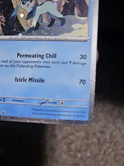 Pokemon TCG Glaceon 171 Cosmos Holo Promo With Halo Swirl + Holo Bleed W/Swirl - Image 4