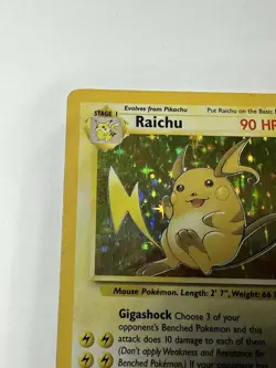 Pokemon Raichu 14/62 Base Set Holo - Image 2