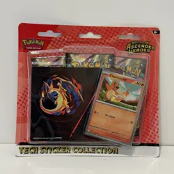 Pokemon ASCENDED HEROES Triple Blister Tech Sticker Charmander & Gastly IN HAND - Image 2