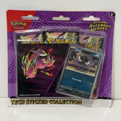 Pokemon ASCENDED HEROES Triple Blister Tech Sticker Charmander & Gastly IN HAND - Image 4
