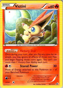 Pokemon | Legendary Treasures | Victini | 23/113 | Holo | NM - Image 1