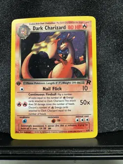 Pokemon TCG Dark Charizard Team Rocket 4/82 Holo 1st Edition Holo Rare - Image 1