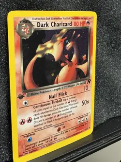 Pokemon TCG Dark Charizard Team Rocket 4/82 Holo 1st Edition Holo Rare - Image 3