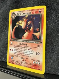 Pokemon TCG Dark Charizard Team Rocket 4/82 Holo 1st Edition Holo Rare - Image 4