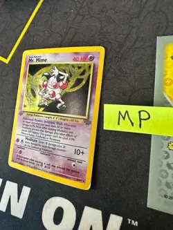 Vintage Pokemon Mr. Mime 6/64 1st Edition Jungle Holo 339💎MP💎 - Image 2
