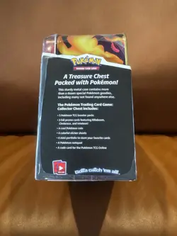Pokemon TCG Charizard Collectors Treasure Chest Lunch Box Tin - Image 2