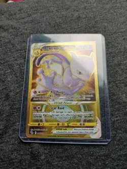 Pokemon TCG Mewtwo VSTAR 086/078 Pokemon Go Gold Secret Rare MINT - Image 4