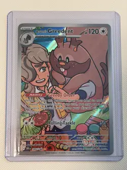 Arven's Greedent 205/182 Pokemon Destined Rivals NM/M - Image 1