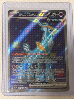 Pokemon TCG Iron Crown EX 191/162 Holo Ultra Rare Temporal Forces Factory Dent - Image 1