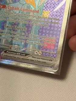 Pokemon TCG Iron Crown EX 191/162 Holo Ultra Rare Temporal Forces Factory Dent - Image 2