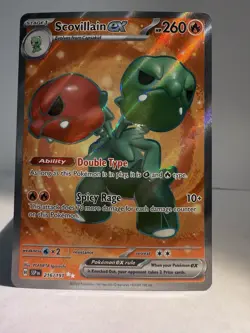 Scovillain ex 216/191 Ultra Rare Pokemon TCG Surging Sparks NM - Image 1