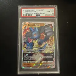 Pokemon TCG Lucario VSTAR Sword & Shield SWSH214 Holo Black Star Promo PSA 10 - Image 1
