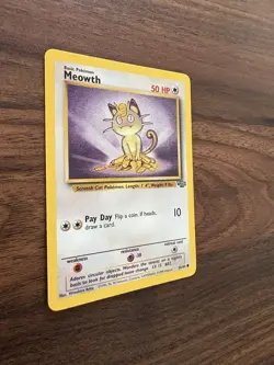 Meowth 56/64 Jungle-Unlimited Edition Regular-Pokemon TCG-Vintage-NM - Image 3