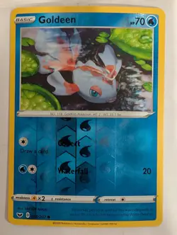 Goldeen - 046/202 Sword & Shield Base Pokemon Reverse Holo Foil Nice! - Image 1