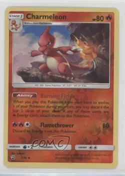 Charmeleon Reverse Foil Pokemon Sun & Moon Dragon Majesty #2 - Image 1