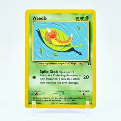 Weedle - 70/75 Neo Discovery Unlimited Common Pokemon - NM - Image 1