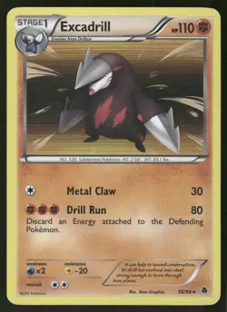 Pokemon Tcg Excadrill #56 Pokemon Emerging Powers MP - Image 1