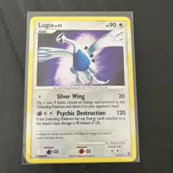 Pokemon Lugia LV.43 Diamond & Pearl 14/132 Rare Holo Basic Psychic HP 90 2007 EN - Image 1