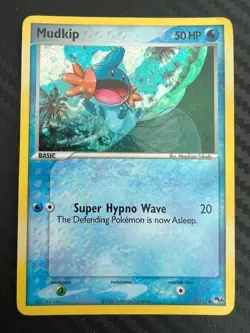 Pokemon TCG Mudkip 11/17 Holo Rare POP Series 4 MP - Image 1