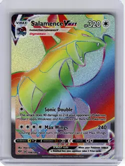 2020 Pokemon—Salamence VMAX #194 Darkness Ablaze—Secret Rare Rainbow - Image 1