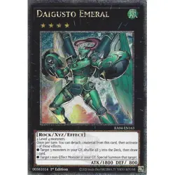 Yugioh Daigusto Emeral RA04-EN163 Quarter Century Rare 1st Edition - Image 1