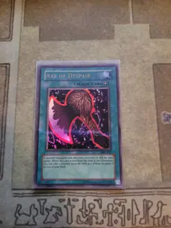 YUGIOH AXE OF DESPAIR MRL-002 ULTRA UNLIMITED ED NM/VLP 1996 - Image 1