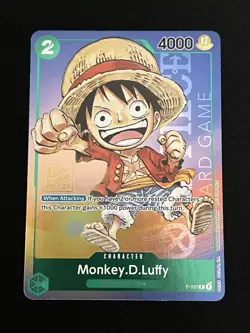 Monkey.D.Luffy 1st Anniversary Tournament P-037 One Piece Promo Stamped Foil! - Image 1