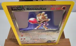 Rocket’s Hitmonchan 9 Best of Game Promo Winner Reverse Holo LP Pokemon Card Vtg - Image 5