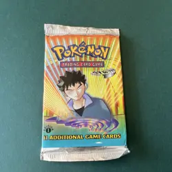 Pokemon Gym Heroes 1st Edition Booster Pack Brock Sealed 11 Cards 2000 Wizards - Image 1