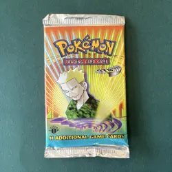 Pokemon Gym Heroes Booster Pack 1st Edition Lt. Surge 11 Cards Wizards - Image 1