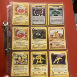 Pokemon TCG WOTC Bundle x 9 Cards Base Set 1999 Vintage all rare - Image 1